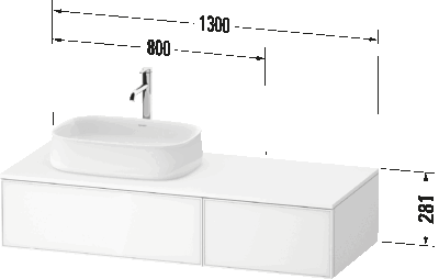 Zencha Тумба под консольную раковину, подвесная 15