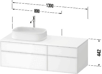 Zencha Подвесная тумба под консольную раковину 15