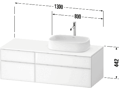 Zencha Подвесная тумба под консольную раковину 15