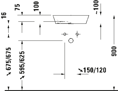 Cape Cod Раковина без площадки под смеситель 8