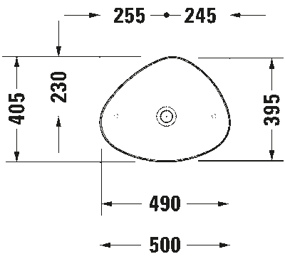 Cape Cod Раковина без площадки под смеситель 14