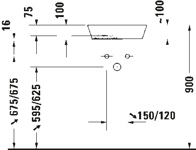 Cape Cod Раковина без площадки под смеситель 9