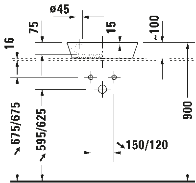 Cape Cod Раковина с подиумом для смесителя 11