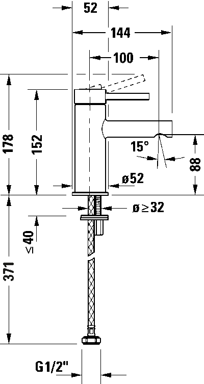 Circle Однорычажный смеситель для умывальника 14