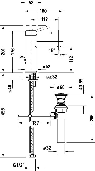 Circle Однорычажный смеситель для умывальника 13