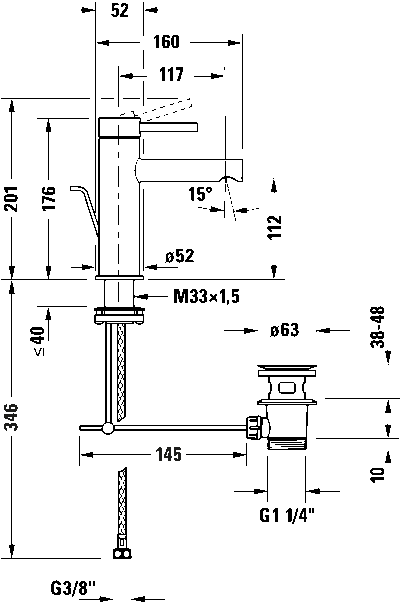 Circle Однорычажный смеситель для умывальника 9