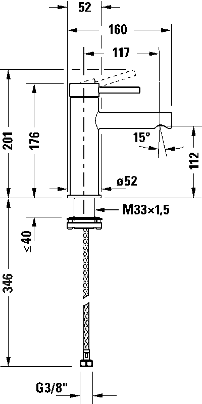 Circle Однорычажный смеситель для умывальника 9