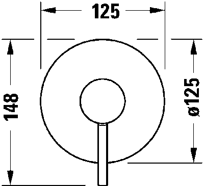 Circle Однорычажный смеситель  скрытого монтажа 10