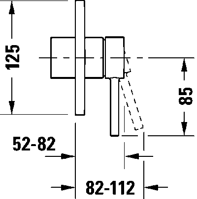 Circle Однорычажный смеситель  скрытого монтажа 11