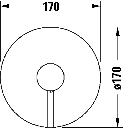Circle Однорычажный смеситель  скрытого монтажа Включает: видимые части без комплекта для скрытого монтажа 6