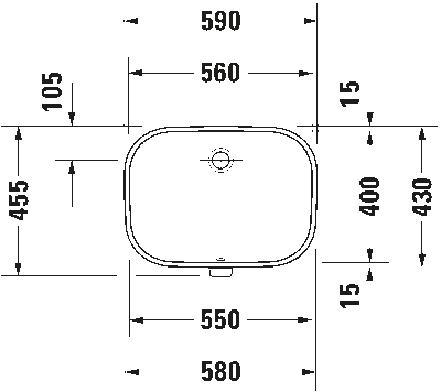 D-Code Умывальник встраиваемый 5