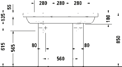 D-Code Двойной умывальник 10