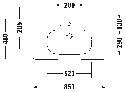D-Code Умывальник медицинский Med 3