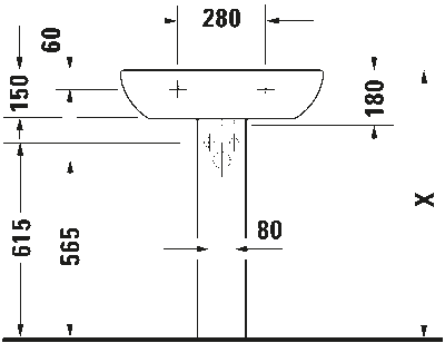 D-Code Умывальник с переливом 5
