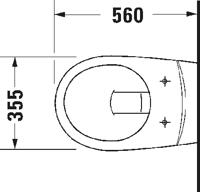 D-Code Унитаз подвесной. Модель с системой смыва 10