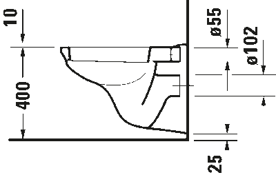 D-Code Унитаз подвесной. Модель с системой смыва 11