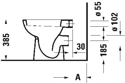 D-Code Унитаз напольный для независимого подключения воды 5
