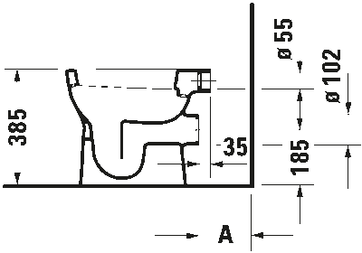 D-Code Напольный унитаз. Модель с промывкой 4