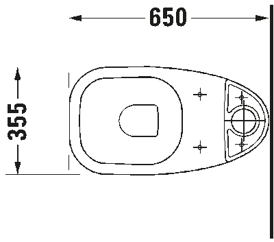 D-Code Унитаз комбинированный с вертикальным смывом 3