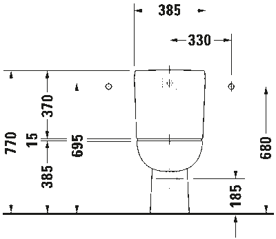 D-Code Унитаз комбинированный с вертикальным смывом 5