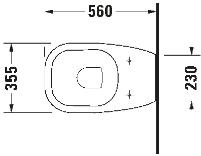 D-Code Унитаз напольный пристенный вариант 5