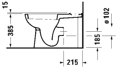 D-Code Унитаз комбинированный с вертикальным смывом 10