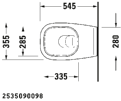 D-Code Унитаз подвесно с вертикальным смыво © 4 14