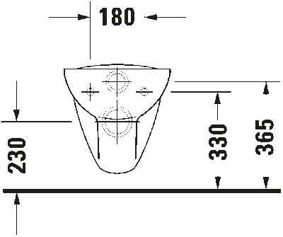 D-Code Унитаз подвесно с вертикальным смыво © 4 16