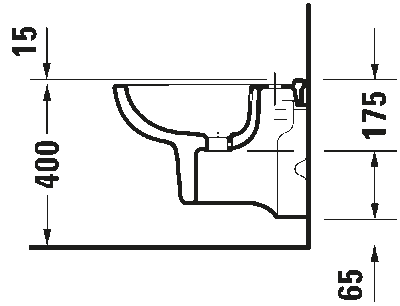 D-Code Биде подвесное с переливом 5