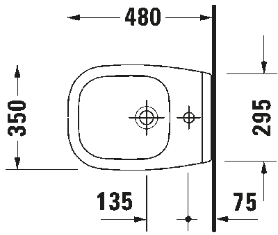 D-Code Биде подвесное с переливом 7
