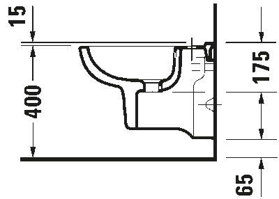 D-Code Биде подвесное с переливом 8