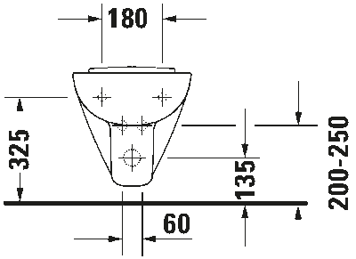 D-Code Биде подвесное с переливом 9