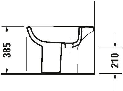 D-Code Биде напольное с переливом 4