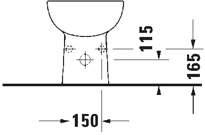 D-Code Биде напольное с переливом 5