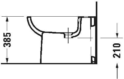 D-Code Биде напольное с переливом 4