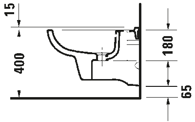 D-Code Биде подвесное с переливом 5