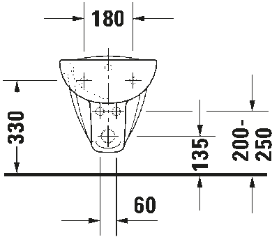 D-Code Биде подвесное с переливом 7