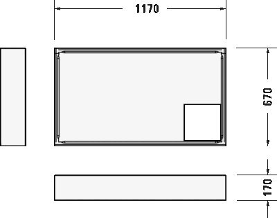 D-Code Душевой поддон прямоугольный вариант 6