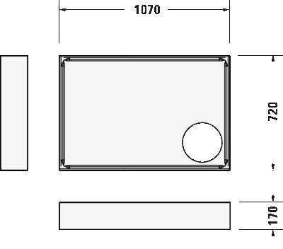 D-Code Душевой поддон прямоугольный вариант 6