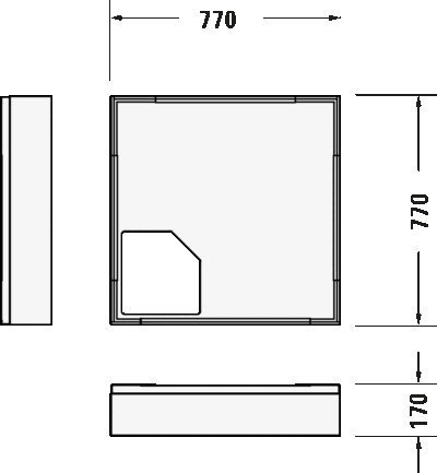 D-Code Душевой поддон квадратный вариант 7