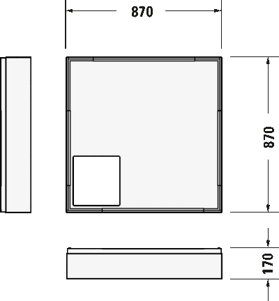 D-Code Душевой поддон квадратный вариант 13