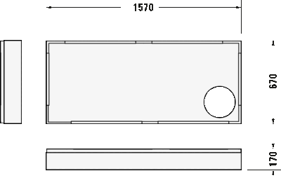 D-Code Душевой поддон прямоугольный вариант 5
