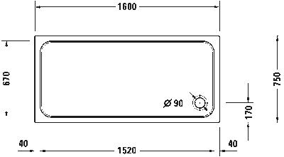 D-Code Душевой поддон прямоугольный вариант 3