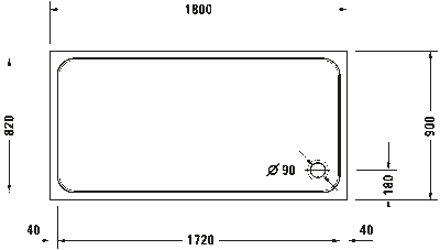 D-Code Душевой поддон прямоугольный вариант 3