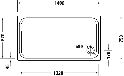 D-Code Душевой поддон прямоугольный вариант 4