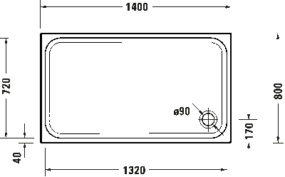 D-Code Душевой поддон прямоугольный вариант 4