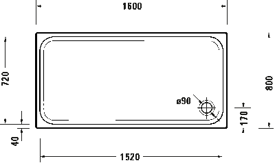 D-Code Душевой поддон прямоугольный вариант 4