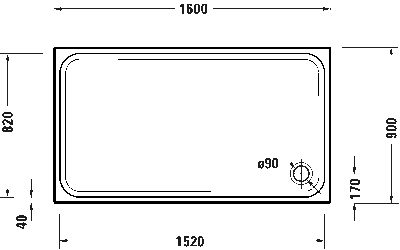 D-Code Душевой поддон прямоугольный вариант 4