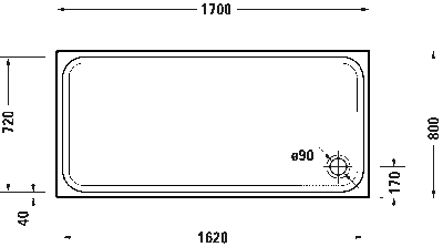 D-Code Душевой поддон прямоугольный вариант 4