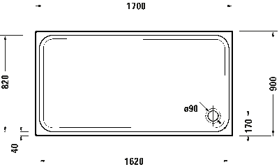 D-Code Душевой поддон прямоугольный вариант 4